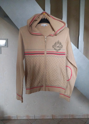 Pull gilet Marron Clair, marque: KOOKAÏ, état: Très bon état, taille: S, 3,00 €, 3,85 € Protection acheteurs incluse