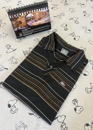 Polo Lacoste vintage noir liseré marron blanc taille L/XL, marque: Lacoste, état: Très bon état, taille: XL, 18,00 €, 19,60 € Protection acheteurs incluse