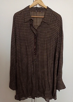 Camicia con perle 100% viscosa , marke: Diffusione Tessile, zustand: Sehr gut, größe: 4XL / 48 / 20, 20,00 €, 21,70 € inklusive Vinted-Käuferschutz