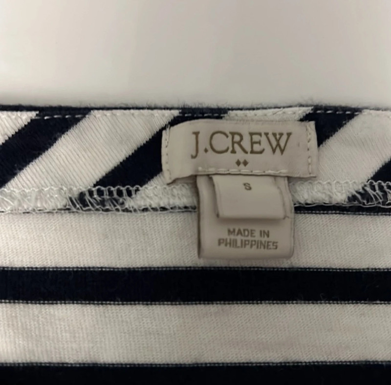 J Crew Factory Striped Top With Bell Sleeves size Small 3