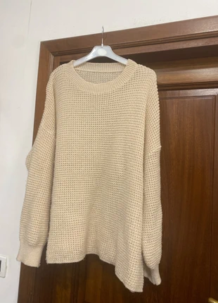 Maglione over color cipria, brand: Shein, condizioni: Buone, taglia: 6XL / IT 56 / EU 52, €6.00, €7.00 include la Protezione acquisti