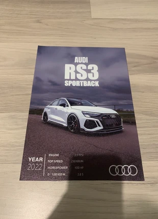 Affiche audi rs3 sportback en toile, marke: Audi, zustand: Neu, 9,99 €, 11,19 € inklusive Vinted-Käuferschutz