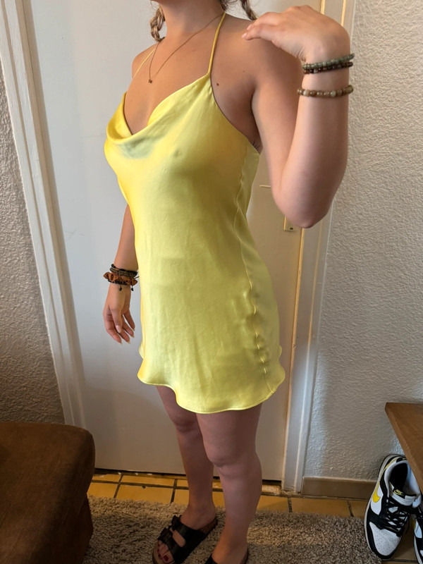 Robe fluide Zara jaune 1