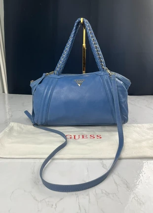Sac à main et à bandoulière Guess en cuir bleu pour femme, marca: GUESS, estado: Muito bom, €48.00, €51.10 inclui Proteção do Comprador