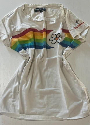 Decora kei rainbow t-shirt/top, brand: Guru, condizioni: Buone, taglia: M / IT 42 / EU 38, €2.50, €3.33 include la Protezione acquisti