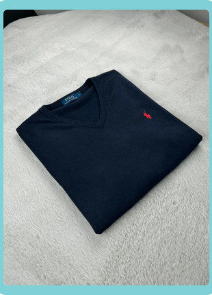 Pull col en V Polo Ralph Lauren L bleu marine et poney brodé rouge, marque: Polo Ralph Lauren, état: Très bon état, taille: L, 35,00 €, 37,45 € Protection acheteurs (Pro) incluse