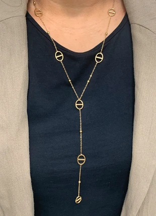 Collier doré en y maille marine acier inoxydable, marca: Tendance, estado: Muy bueno, 15,50 €, 16,98 € Protección al comprador Pro incluida