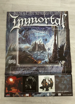 Immortal - Affiche promo At the heart of winter 2000, marque: Heart, état: Satisfaisant, 15,00 €, 16,45 € Protection acheteurs incluse
