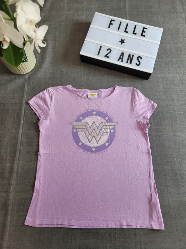 Tshirt Wonder Woman 12 ans