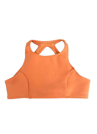 YEOREO Women Seamless orange sports bra -size Medium. NWNT