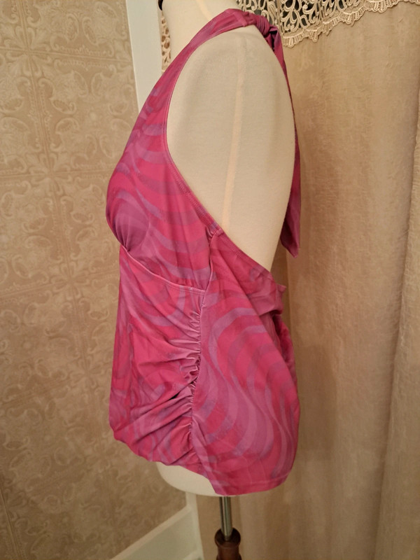 2 piece hot pink tankini swim set size 2XL 3