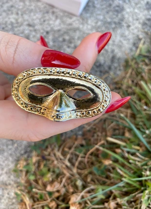 Broche vénitienne dorée carnaval vintage, estado: Muito bom, €12.95, €14.30 inclui Proteção do Comprador