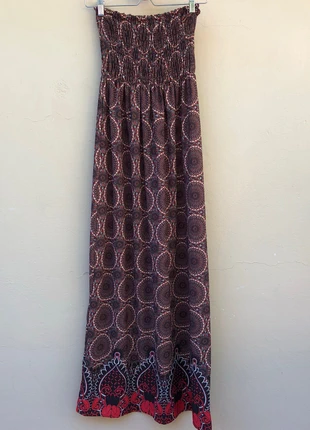 Abito lungo a fascia in fantasia gipsy, état: Très bon état, taille: Taille unique, 8,00 €, 9,10 € Protection acheteurs incluse