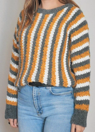 Jersey de rayas de Pull & Bear, marca: Pull & Bear, estado: Muy bueno, tamaño: S / 36 / 8, 14,00 €, 15,40 € Protección al comprador incluida