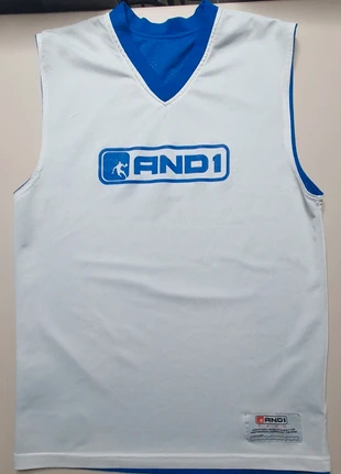 (L) Débardeur basket-ball AND1 réversible, marca: And1, estado: Muito bom, tamanho: L, €11.00, €12.25 inclui Proteção do Comprador
