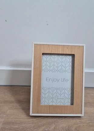 Houten Fotolijst 10x15 cm - "Enjoy Life" Design, merk: Enjoy, staat: Nieuw met prijskaartje, € 1,50, € 2,28 inclusief Kopersbescherming