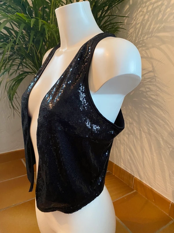 Veste noire strass - photo numéro 2