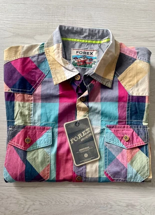 Chemise homme FOREX carreaux multicolore 100 coton L neuf, brand: FOREX, condition: New with tags, size: L, €20.00, €21.70 includes Buyer Protection