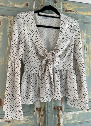 Sterrenblouse met strik Loavies, marque: Loavies, état: Bon état, taille: S / 36 / 8, 2,00 €, 2,80 € Protection acheteurs incluse