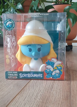 Smurfs coin bank, merk: Plastoy, staat: Nieuw met prijskaartje, maat: Universeel, € 20,00, € 21,70 inclusief Kopersbescherming