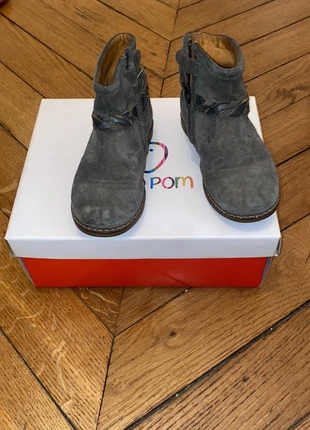 Bottines grises, marca: Pom d'Api, estado: Bueno, tamaño: 27, 5,00 €, 5,95 € Protección al comprador incluida