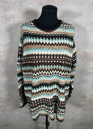 Pull Hiver Ethnic Vintage 80s 90s y2k Camelot maille épaisse, motif géo, taille XXL, brand: Vintage Dressing, condition: Very good, size: XXL / 44 / 16, €22.00, €23.80 includes Buyer Protection Pro