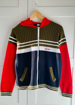 Veste capuche multicolore vintage 90’s - y2k “dj’s band”, merk: Vintage Dressing, staat: Heel goed, maat: M / 38 / 10, € 20,00, € 21,70 inclusief Kopersbescherming