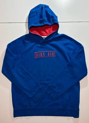 Sweat à capuche Nike Air bleu royal & doublure rouge taille XL (158-170cm), brand: Nike, condition: Very good, size: S, €13.00, €14.35 includes Buyer Protection
