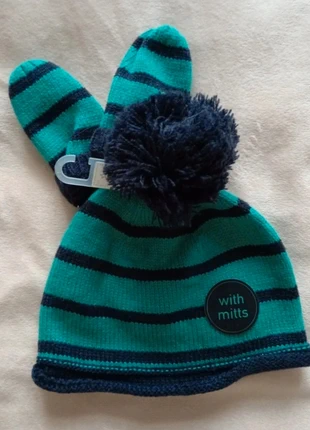 Baby boys next hat with mitts 3-6 months, brand: Next, condition: New with tags, size: 3-6 months, 17 inches, £1.50, £1.92 includes Buyer Protection