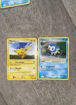 Pikachu 70/100 et tiplouf 72/100, marca: Pokémon, estado: Bom, €2.00, €2.80 inclui Proteção do Comprador