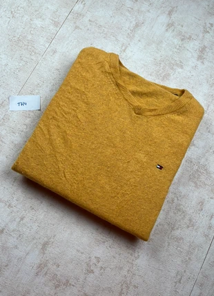 Pull Tommy Hilfiger col V uni en laine - taille M femme - Jaune moutarde - logo brodé, marca: Tommy Hilfiger, estado: Muy bueno, tamaño: M / 38 / 10, 20,00 €, 21,70 € Protección al comprador Pro incluida