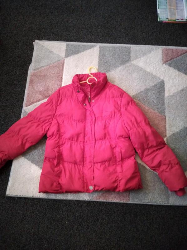 Primark womens red puffer jacket