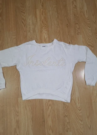 Sweat blanc avec l'inscription Insolente Jennyfer, brand: Jennyfer, condition: Very good, size: M / 38 / 10, €4.00, €4.90 includes Buyer Protection