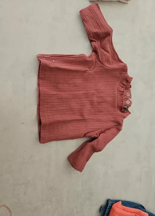 Tee-shirt manches longues, marque: Fashion Private Company, état: Très bon état, taille: 1-3 mois / 56 cm, 1,00 €, 1,75 € Protection acheteurs incluse