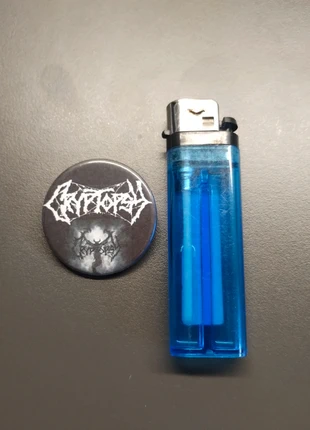 Cryptopsy badge pin, staat: Nieuw zonder prijskaartje, € 3,00, € 3,85 inclusief Kopersbescherming