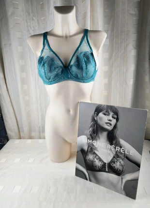 Simone Pérèle soutiengorge balconnet bleu brodé 100C à armatures, marca: Simone Pérèle, estado: Nuevo con etiquetas, tamaño: 100C, 37,90 €, 40,50 € Protección al comprador Pro incluida