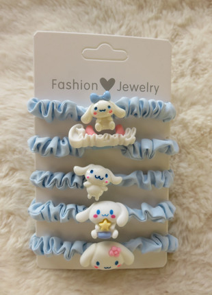 lot 5 chouchou pour cheveux Sanrio Cinnamoroll, marque: Sanrio, état: Neuf sans étiquette, 8,50 €, 9,63 € Protection acheteurs incluse