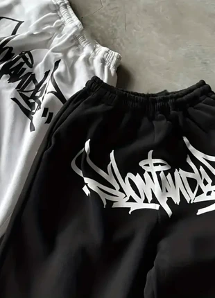 Jogging Y2K streetwear unisexe oversize noir & blanc – techwear / grunge / vintage aesthetic, marque: y2k, état: Neuf sans étiquette, taille: M, 42,50 €, 45,33 € Protection acheteurs incluse