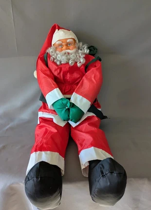 Grand Père Noël décoratif 90 cm à suspendre ou à poser, condition: Very good, €15.00, €16.45 includes Buyer Protection Pro