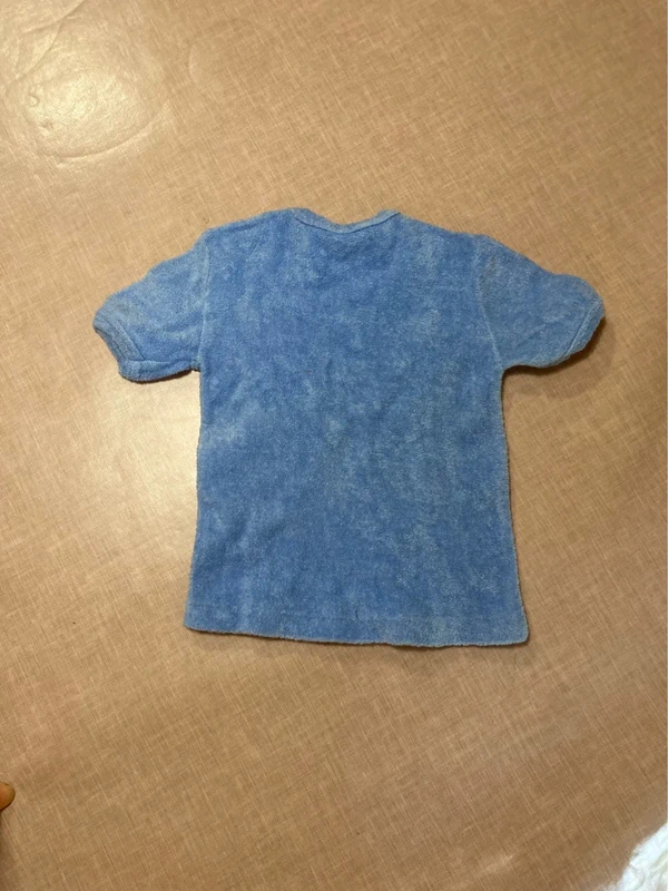 T-shirt éponge bleu Absorba vintage années 80 – Made in France – 6 mois - photo numéro 5