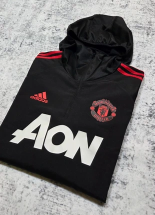 Sweat Adidas Noir L Manchester United Hoodie Climawarm Aon Vintage Old Money Retro Collector Y2k, marca: adidas, estado: Muito bom, tamanho: L, €35.00, €37.45 inclui Proteção do Comprador Pro