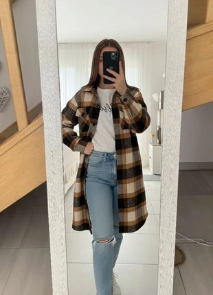 Veste longue à carreaux, marca: Loufta, estado: Muito bom, tamanho: M / 38 / 10, €42.00, €44.80 inclui Proteção do Comprador Pro