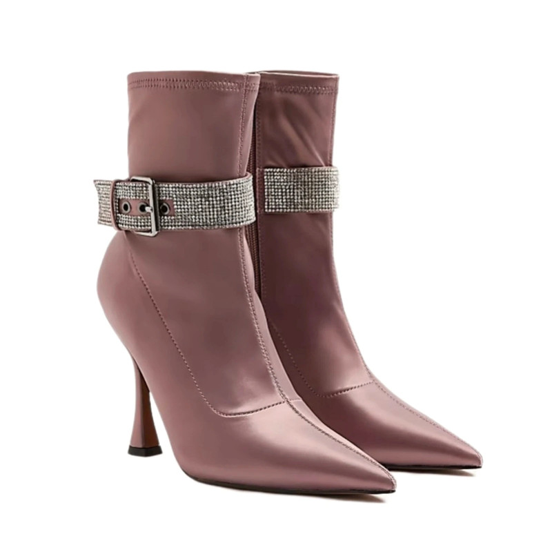 Dusky pink ankle deals boots