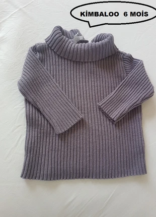 pull col roule fille 6 mois , marque: Kimbaloo, état: Bon état, taille: 3-6 mois / 62 cm, 1,00 €, 1,75 € Protection acheteurs incluse