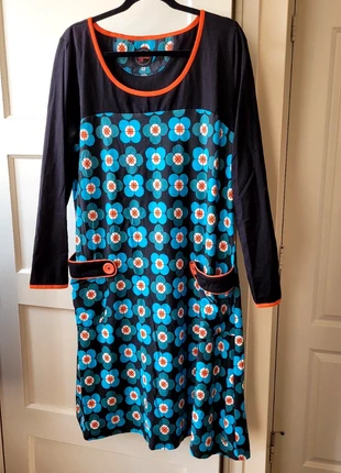 Tante Betsy jurk xxxl Lily petal black, merk: Tante Betsy jurk, staat: Nieuw zonder prijskaartje, maat: XXXL / 46 / 18, € 45,00, € 47,95 inclusief Kopersbescherming