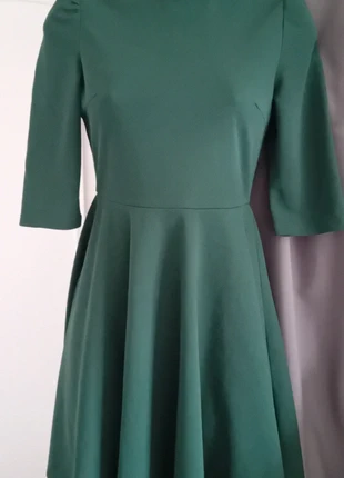 Robe chic valseuse col montant manches 3/4 ve8rt femme xs shein, brand: Shein, condition: Very good, size: XS / 34 / 6, €5.00, €5.95 includes Buyer Protection