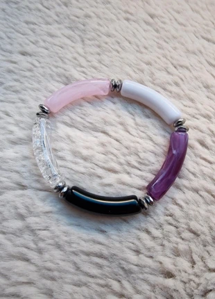 Bracelet perles tubes, marque: Crystalia Perles, état: Neuf sans étiquette, 8,00 €, 9,10 € Protection acheteurs incluse