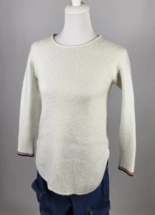 Pull Tommy Hilfiger femme S blanc cassé manches longues laine mélangée, merk: Tommy Hilfiger, staat: Heel goed, maat: S / 36 / 8, € 17,00, € 18,55 inclusief Kopersbescherming Pro