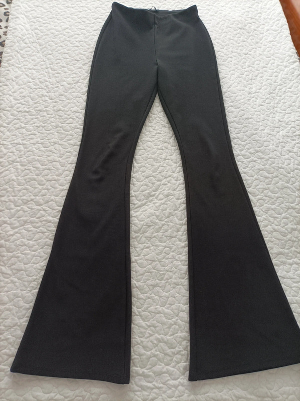 Zwarte broek flare Zara mt S 1