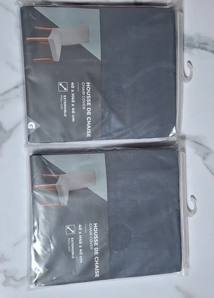 Lot de 2 housses de chaise, marque: GiFi, état: Neuf avec étiquette, 6,00 €, 7,00 € Protection acheteurs incluse
